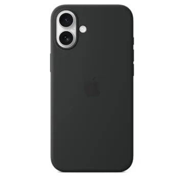 iPhone 16 Plus Black Silicone MagSafe Case
