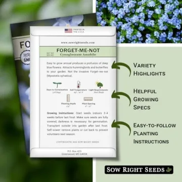 Sow Right Seeds Forget-Me-Not Flower Seeds for Remembrance