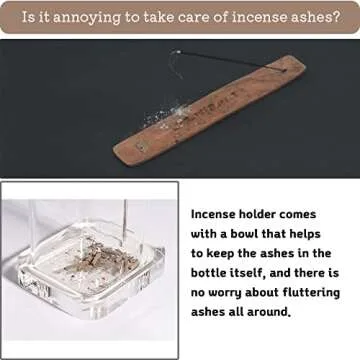 Ludahouse Hexagonal Glass Incense Holder for Relaxation