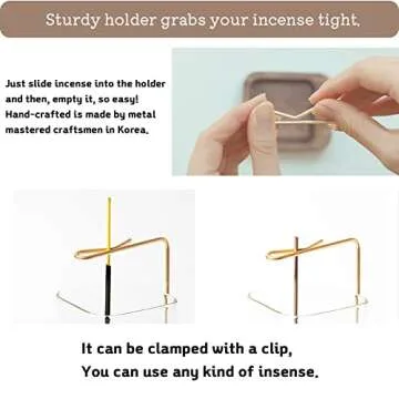 Ludahouse Hexagonal Glass Incense Holder for Relaxation