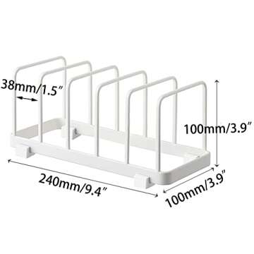 MINGFANITY Plate Storage Rack - Organizer for Kitchen & Dining