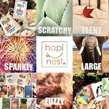Hapinest Find and Seek Scavenger Hunt Card Game, Indoor Outdoor Activities for Kids Toddler & Family, Beach Camping Travel Car Games for Road Trips, Kids Scavenger Hunt Game Age 3 4 5 6 Years Old & Up