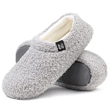 RockDove Women's Teddy Fleece Closed Back Indoor Slipper - Comfortable & Warm