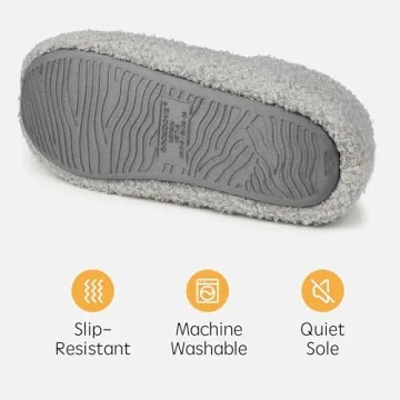 RockDove Women's Teddy Fleece Closed Back Slippers