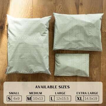Bohemian Poly Mailers 10x13 Inch | 100 Durable Shipping Bags