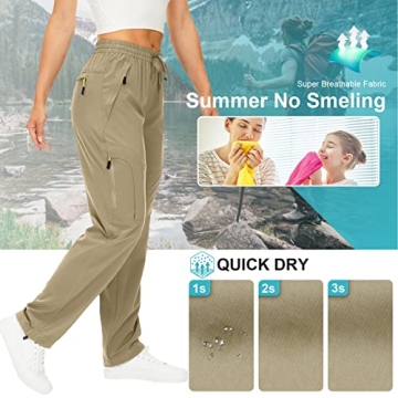 Women's Hiking Pants Quick Dry UPF 50 Lightweight Zipper Pockets