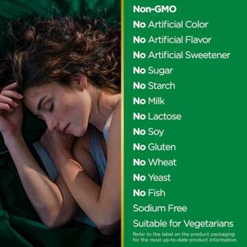 Nature's Bounty Melatonin, 100% Drug Free Sleep Aid, Promotes Relaxation and Sleep Health, 1mg, 180 Tablets