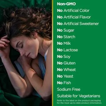 Nature's Bounty Melatonin, 100% Drug Free Sleep Aid, Promotes Relaxation and Sleep Health, 1mg, 180 Tablets