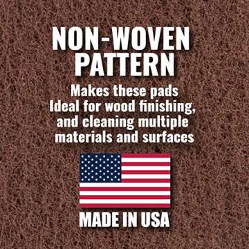 Peachtree Woodworking 10 Pack Non-Woven Pads for Cleaning