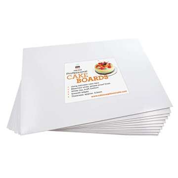 10"x14" Rectangle Coated Cakeboard, 12 ct.