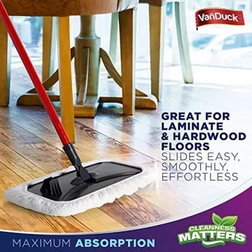 VanDuck 100% Cotton Terry Mop Pads 3-Pack for All Floors
