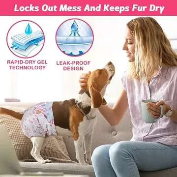 Dono Disposable Pet Diapers for Female Dogs Super Absorbent Soft Heating and Pee Puppy Diapers Female Liners, Including 20pcs XXS Diapers for Dogs and Cats