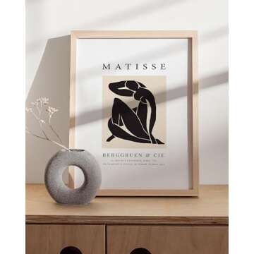 Haus and Hues Henri Matisse Prints and Posters - Matisse Art Prints and Art Exhibition Posters | Matisse Wall Art Paper Cutouts Abstract Expressionism Art Scandinavian Matisse Posters(12" x 16", Unframed)