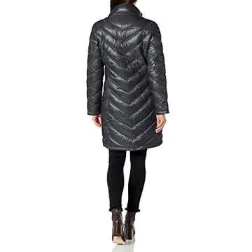 Calvin Klein Women's Chevron Quilted Packable Down Jacket - Stylish & Versatile