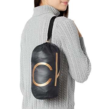 Calvin Klein Packable Chevron Quilted Down Jacket for Women