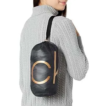 Calvin Klein Packable Chevron Quilted Down Jacket for Women