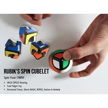 Rubik's Cube 3 Piece Gift Set | Squishy Cube | Infinity Cube | Spin Cublet