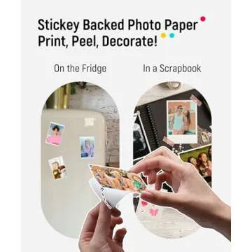 Liene Pink Mini Photo Printer - Portable, Eco-Friendly, Bluetooth