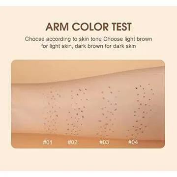 AKARY Freckle Pen Professional Lifelike Face Concealer Point Out Natural Waterproof Longlasting Soft Artificial Fine Makeup Freckle Pen Life Face Decoration (#01 Light Brown)