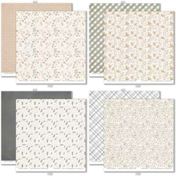 Pattern Paper Pack - Watercolor Florals - 12x12 Scrapbook Paper 12x12 Floral Scrapbook Card Making Crafting Scrapbooking - by Miss Kate Cuttables