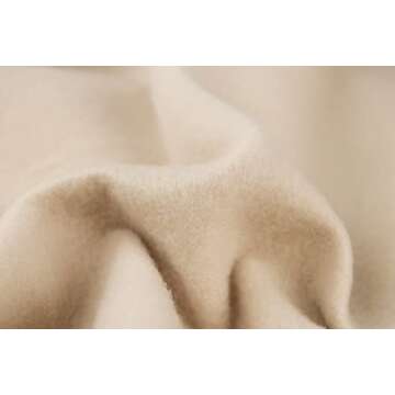 Lauweion Women Solid Basic Fleece Letter Loose Hoodie Sweatshirt Long Sleeve Kangaroo Pocket Drop Shoulder Pullovers Top Apricot