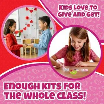 Set of 24 Valentines Cards for Kids Classroom - Valentine's Day Pet Diamond Painting Kits for Kids School - Each Valentines Gift Includes Animal Gem Craft Kit & Card for Boys Girls Classroom Exchange