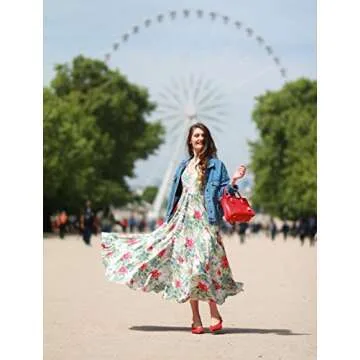 Milumia Floral Print Button Up Maxi Dress for Summer Style