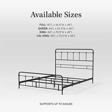 eLuxurySupply SNAP Bed Frame - Sturdy, Stylish and Easy