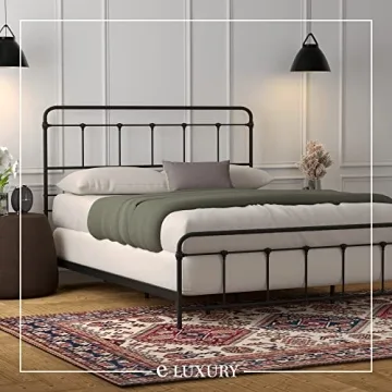 eLuxurySupply SNAP Bed Frame - Sturdy, Stylish and Easy