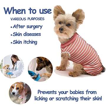 Hipet Dog Onesie for Surgical Recovery Comfort & Protection