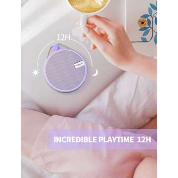 Waterproof Bluetooth Speaker with 12 Hours Playtime