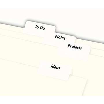 Avery Printable Self-Adhesive Plastic Tabs for Easy Document Organization