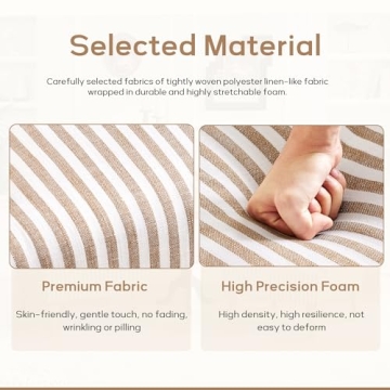 Stylish HUIMO Accent Chair with Striped Upholstery