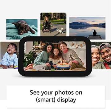 Echo Show 5 (3rd Gen) with Blink Mini | Glacier White