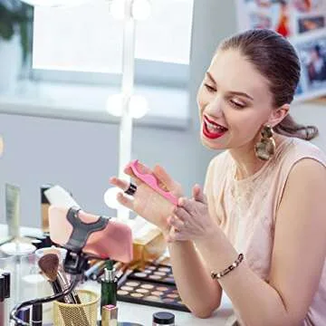 24 Pieces Plastic False Eyelash Applicator Eyelash Extension Tweezers Remover Tool Eyelashes Clip Tweezers for Eyelash Application and Removal (Pink)