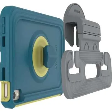 OtterBox Kids EasyGrab iPad Mini 5th Gen Case/Cover with Kickstand Car Mount - Non-Retail Packaging - Galaxy Runner Blue/Green, Kids Tablet Case