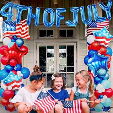KatchOn 4th of July USA Balloons | Patriotic Party Decor