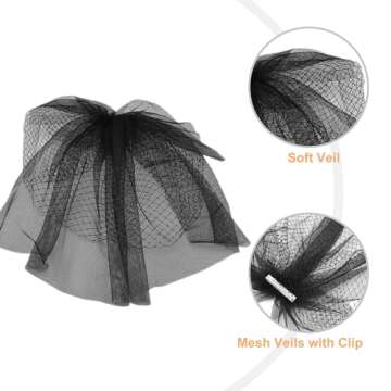 CHIC DIARY Bridal Veils for Women - Elegant Halloween Accessory
