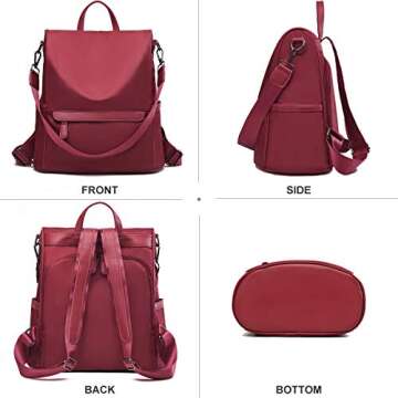 Stylish CHARMORE Waterproof Anti-Theft Women Travel Backpack