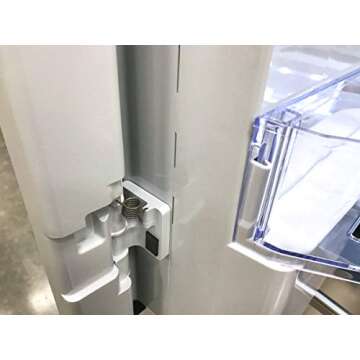 Direct replacement for Compatible with LG Kenmore MHY62044103 Refrigerator Spring Counter Clockwise Wound Door Repair Freezer French Heavy Duty Steel for LFX25973ST LFX25973SB LFX25973SW and More