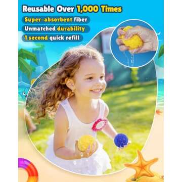 LQYoyz 54 Reusable Water Balloons for Outdoor Fun