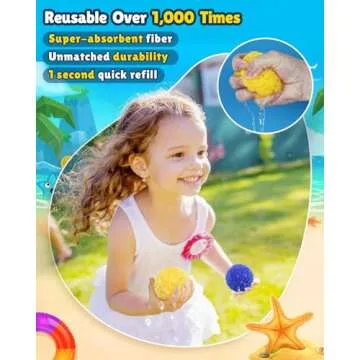 LQYoyz 54 Reusable Water Balloons for Outdoor Fun