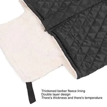 Wheelchair Warm Blanket, Fleece Wheelchair Cover Warm Resist Cold Wind Thicken for Daily Use(black)