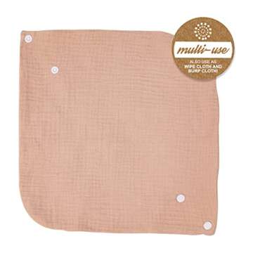 Muslin Baby Bandana Bibs, Super Soft & Absorbent Drool Bibs, Multi-Use Scarf Bibs for Baby Girl, Size Adjustable for Unisex Newborns/Infants/Toddlers, 8 Pack (Solid Color)