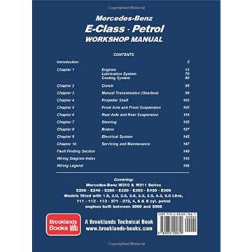 Mercedes-Benz E-Class Petrol Workshop Manual W210 & W211 Series 2000-2006 Owners Edition