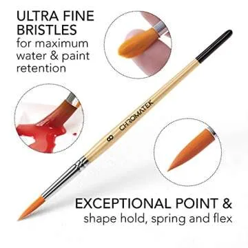 CHROMATEK Watercolor Paint Set - 62 Piece Kit - Video Tutorial Course - For Adults, Beginner & Professional Artists - 26 Tubes (12ml), Sketch Pad, 8 Painting Brushes, Aquapen, Palette, Masking Tape