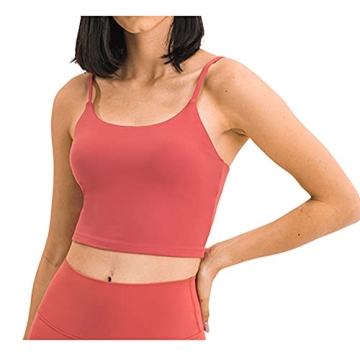 Women's Yoga Tank with Built-in Bra Padded Support Workout Top