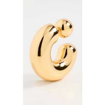 Jenny Bird Tome Large Hoops - High Polish Gold Luxury Earrings