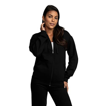 Eversoft Fleece Hoodies – Black Full Zip for Men