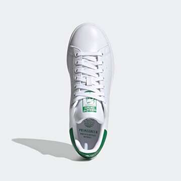 adidas Originals Women's Stan Smith (End Plastic Waste) Sneaker, White/Green/White, 7